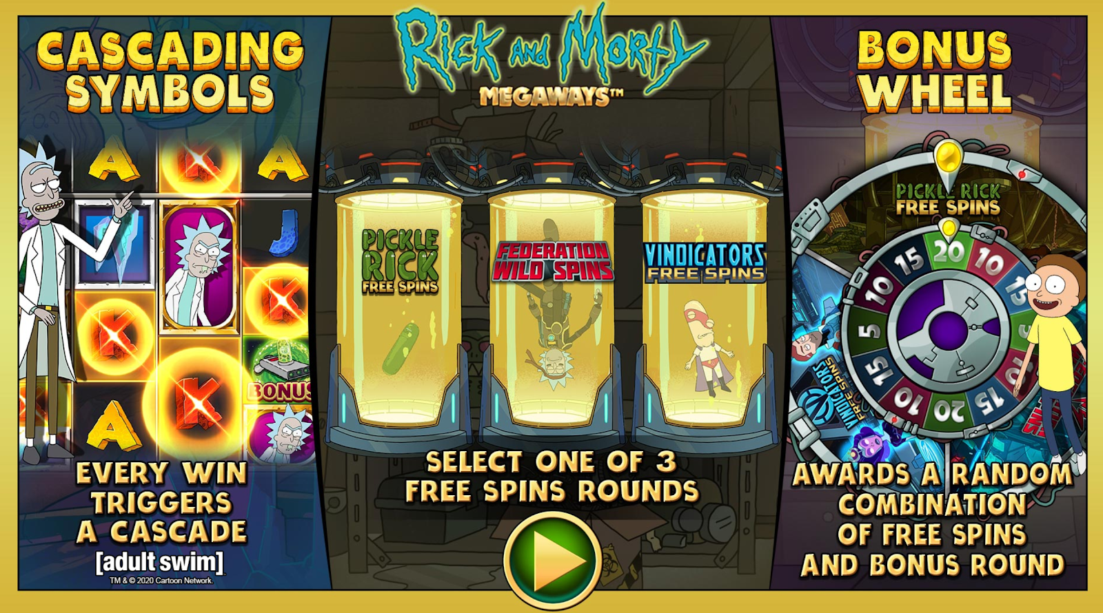 Play Rick and Morty Megaways Port